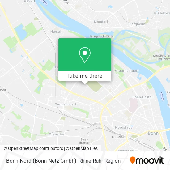 Карта Bonn-Nord (Bonn-Netz Gmbh)