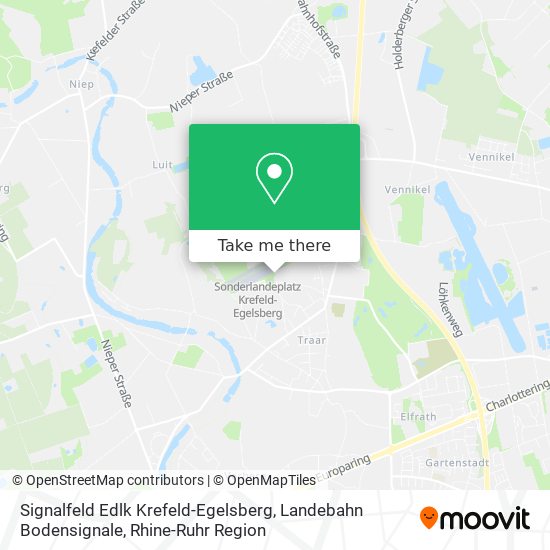 Signalfeld Edlk Krefeld-Egelsberg, Landebahn Bodensignale map