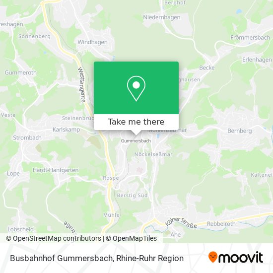 Busbahnhof Gummersbach map