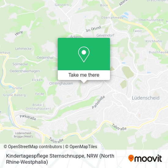 Карта Kindertagespflege Sternschnuppe