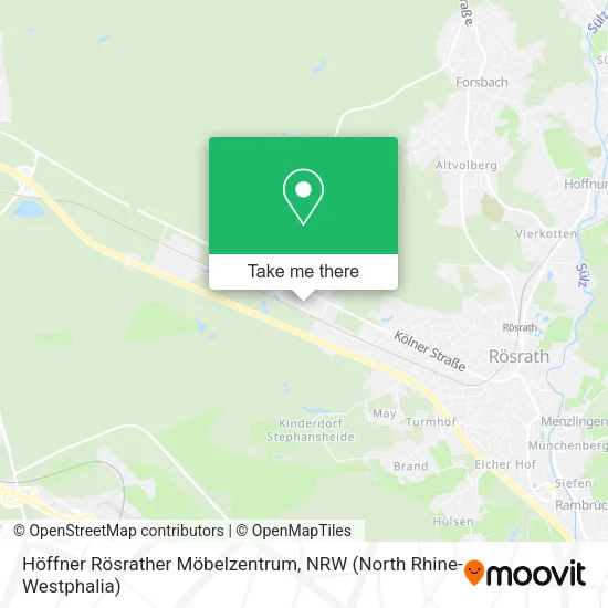 Карта Höffner Rösrather Möbelzentrum
