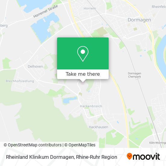 Rheinland Klinikum Dormagen map