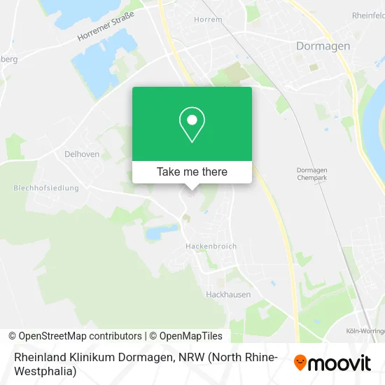 Rheinland Klinikum Dormagen map