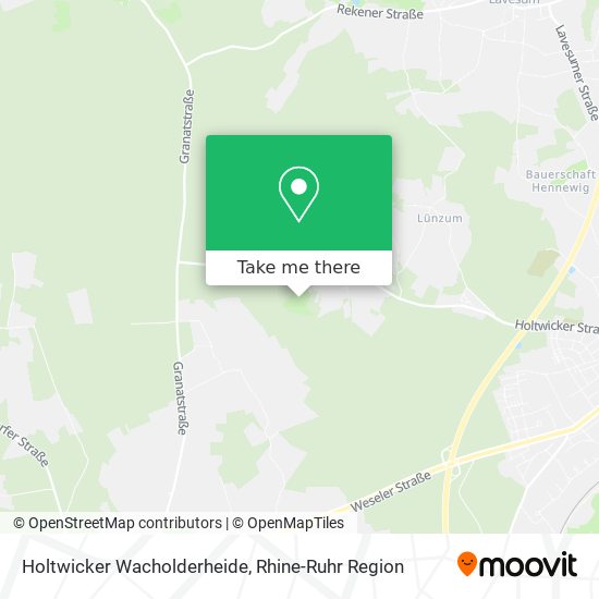 Holtwicker Wacholderheide map