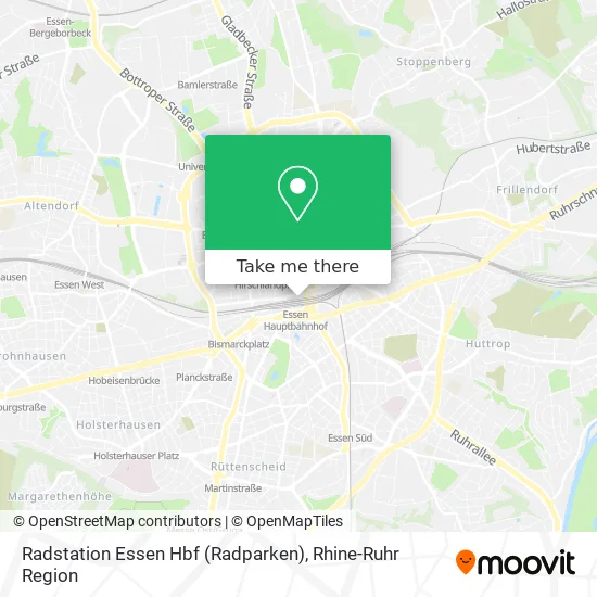 Radstation Essen Hbf (Radparken) map