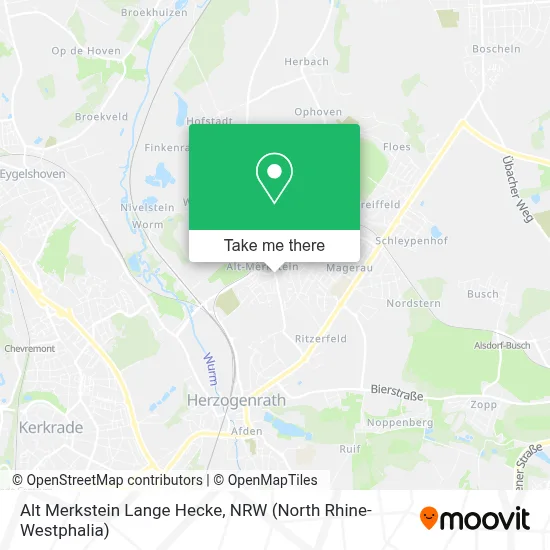 Alt Merkstein Lange Hecke map