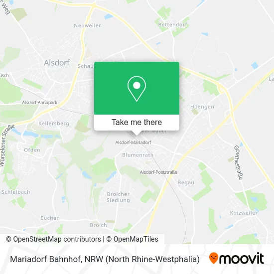 Mariadorf Bahnhof map
