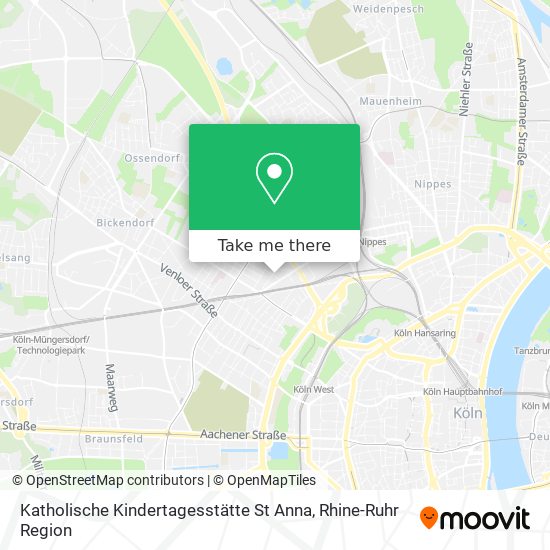 Карта Katholische Kindertagesstätte St Anna