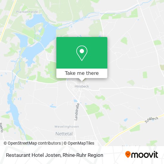 Restaurant Hotel Josten map