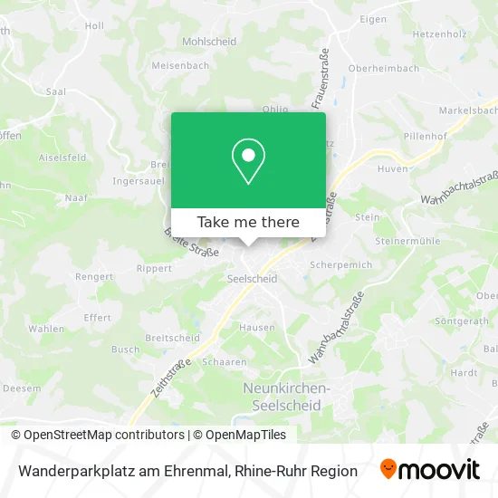 Карта Wanderparkplatz am Ehrenmal
