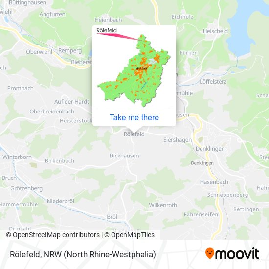 Rölefeld map