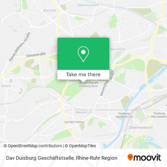 Dav Duisburg Geschäftstselle map
