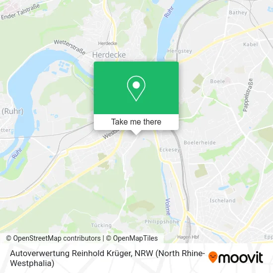 Карта Autoverwertung Reinhold Krüger