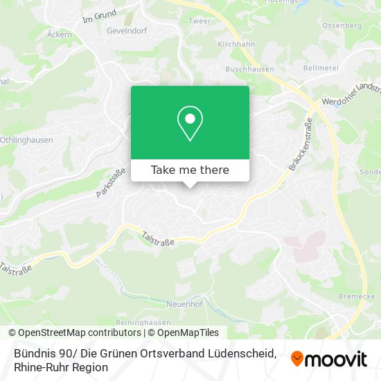 Bündnis 90/ Die Grünen Ortsverband Lüdenscheid map