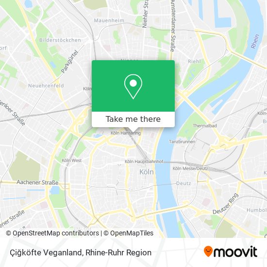 Çiğköfte Veganland map