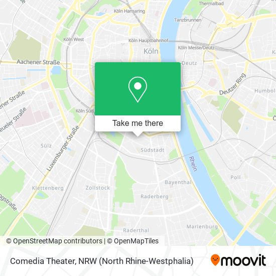 Comedia Theater map