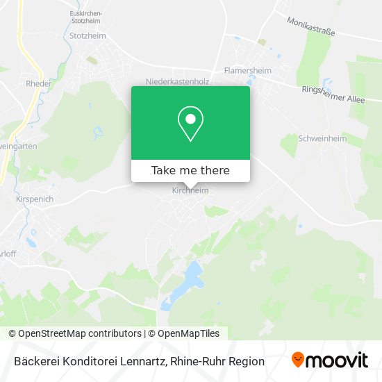Bäckerei Konditorei Lennartz map