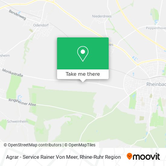 Agrar - Service Rainer Von Meer map