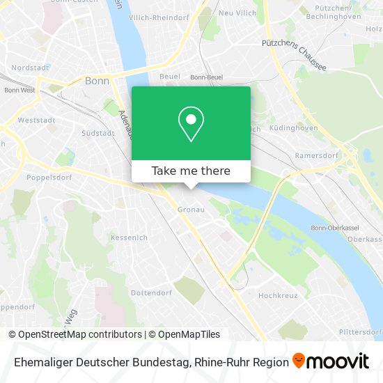Ehemaliger Deutscher Bundestag map