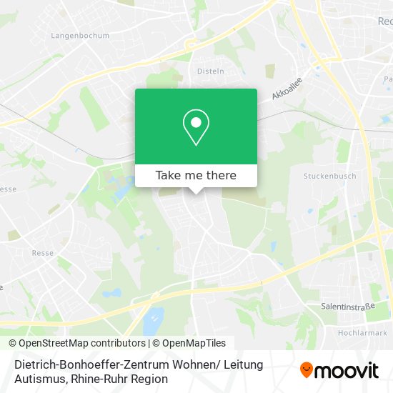 Dietrich-Bonhoeffer-Zentrum Wohnen/ Leitung Autismus map