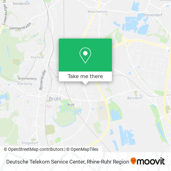 Deutsche Telekom Service Center map