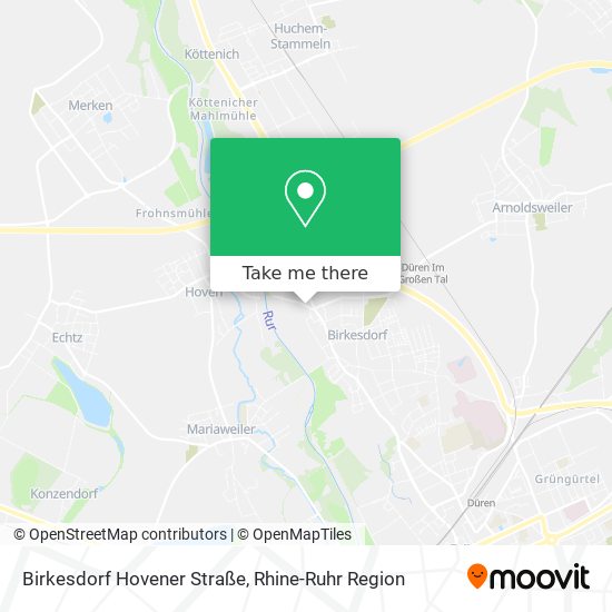Birkesdorf Hovener Straße map