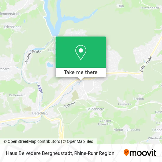 Карта Haus Belvedere Bergneustadt