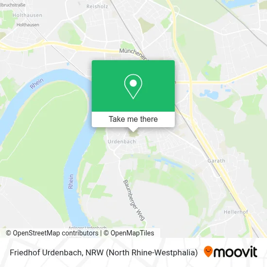 Friedhof Urdenbach map