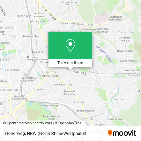 Höherweg map