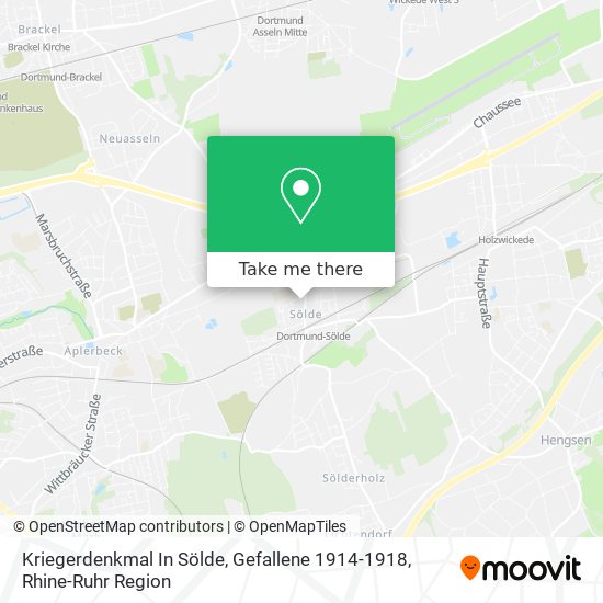 Kriegerdenkmal In Sölde, Gefallene 1914-1918 map