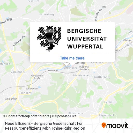 Карта Neue Effizienz - Bergische Gesellschaft Für Ressourceneffizienz Mbh