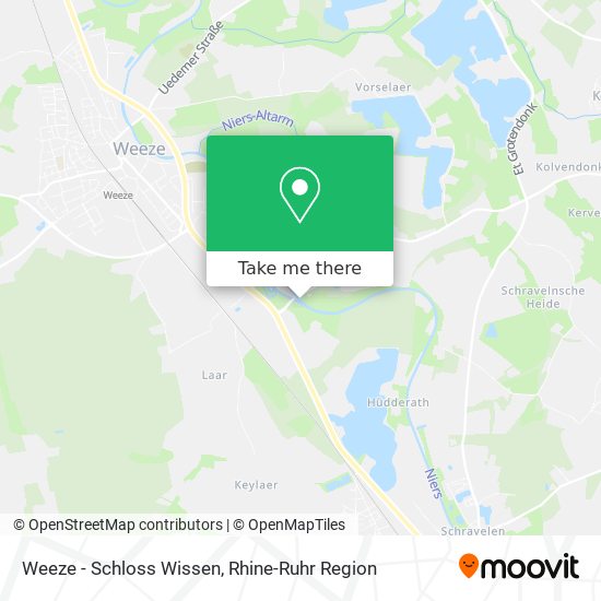 Weeze - Schloss Wissen map