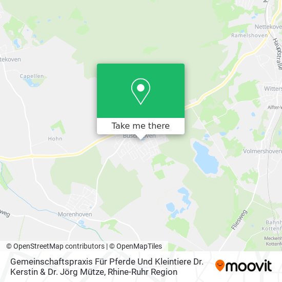 Gemeinschaftspraxis Für Pferde Und Kleintiere Dr. Kerstin & Dr. Jörg Mütze map