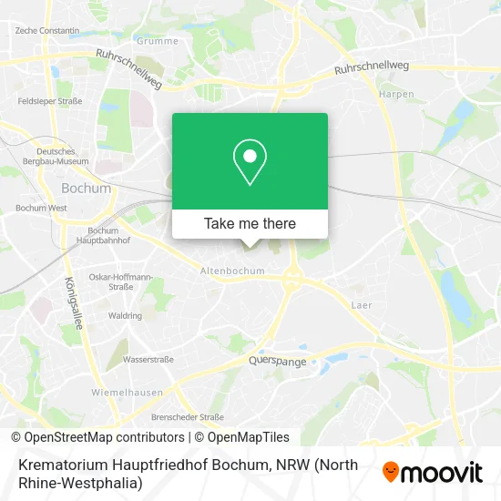 Карта Krematorium Hauptfriedhof Bochum