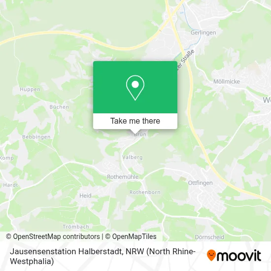 Jausensenstation Halberstadt map
