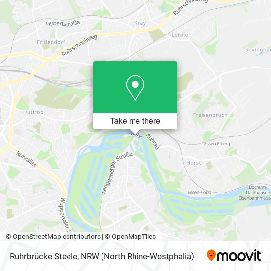 Ruhrbrücke Steele map