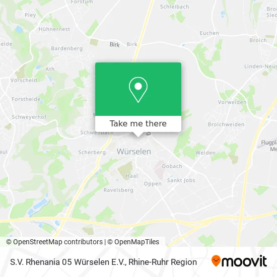 Карта S.V. Rhenania 05 Würselen E.V.