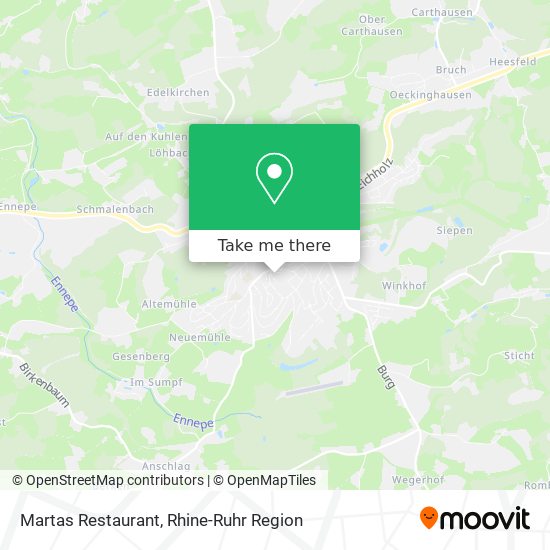 Martas Restaurant map