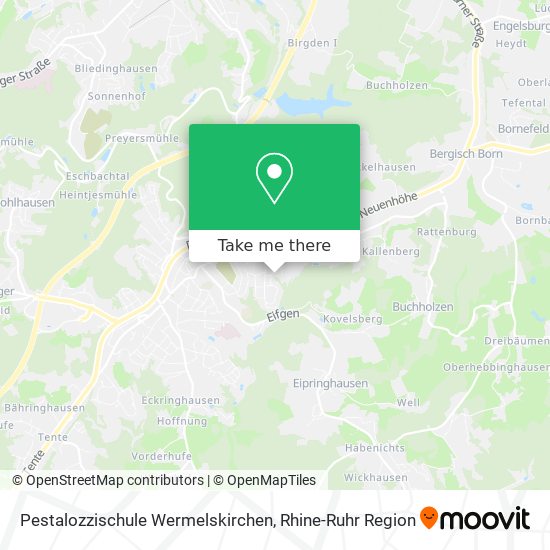 Pestalozzischule Wermelskirchen map