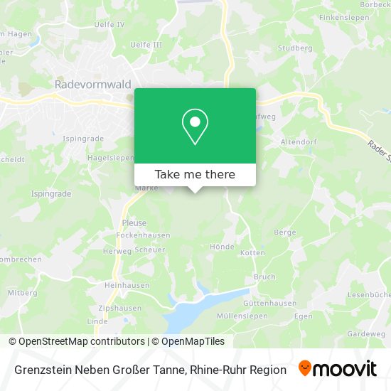 Grenzstein Neben Großer Tanne map