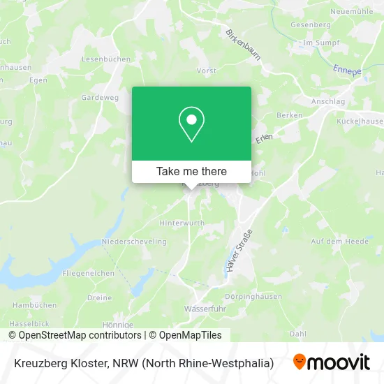 Kreuzberg Kloster map