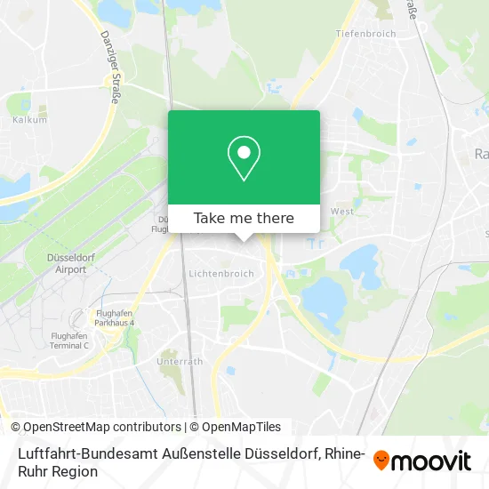Luftfahrt-Bundesamt Außenstelle Düsseldorf map