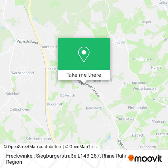 Freckwinkel: Siegburgerstraße L143 287 map
