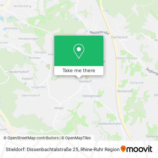 Карта Stieldorf: Dissenbachtalstraße 25