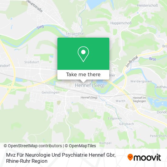 Mvz Für Neurologie Und Psychiatrie Hennef Gbr map