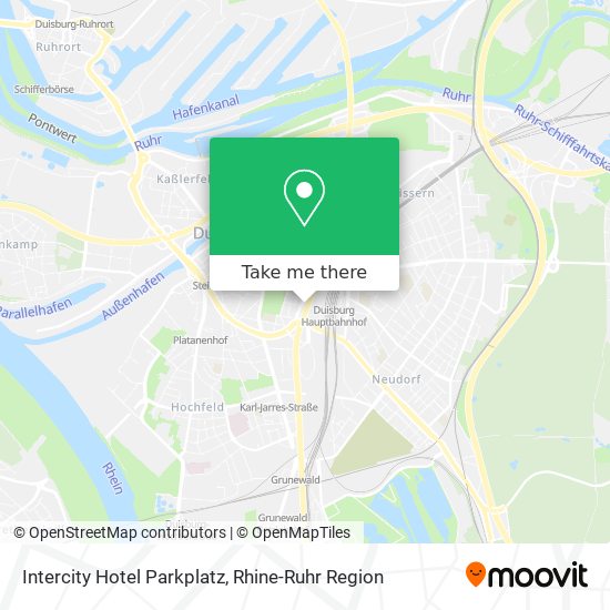 Intercity Hotel Parkplatz map