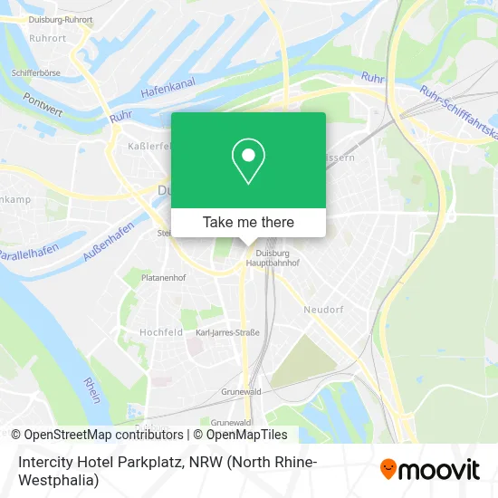 Intercity Hotel Parkplatz map