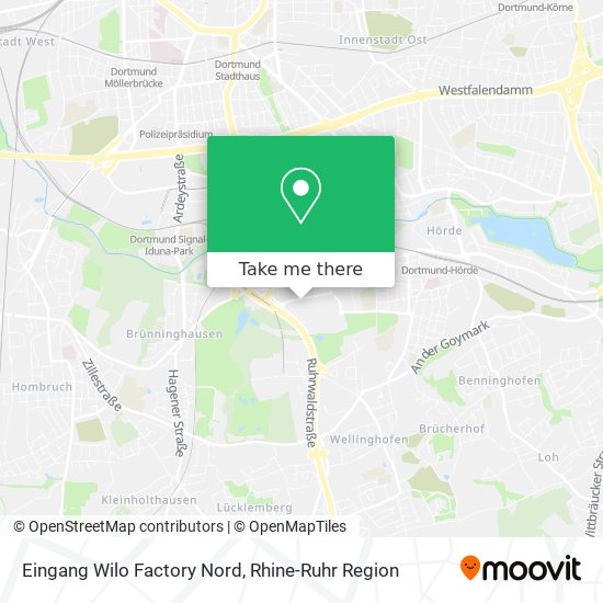 Eingang Wilo Factory Nord map