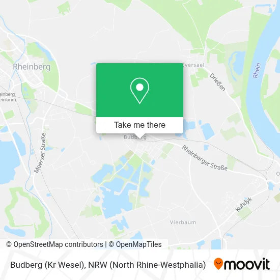 Budberg (Kr Wesel) map