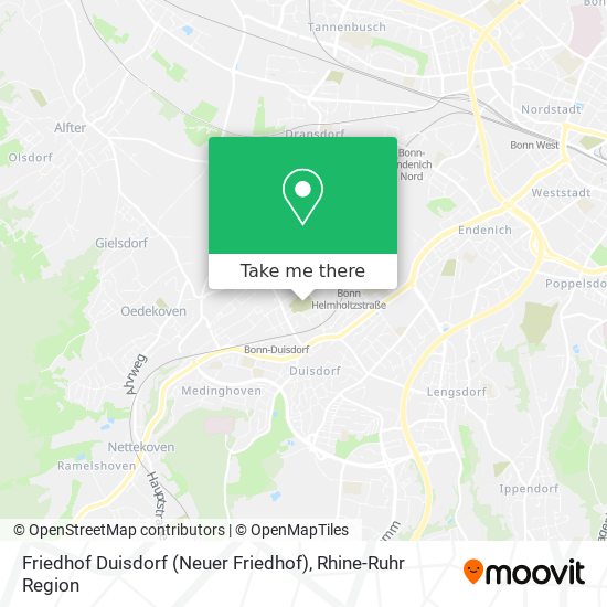 Friedhof Duisdorf (Neuer Friedhof) map